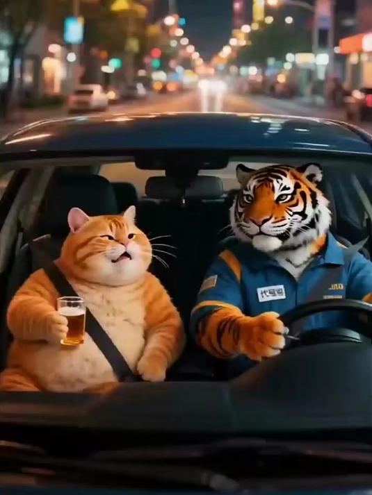 胖橘猫这次喝多了，搞不清东南西北了！