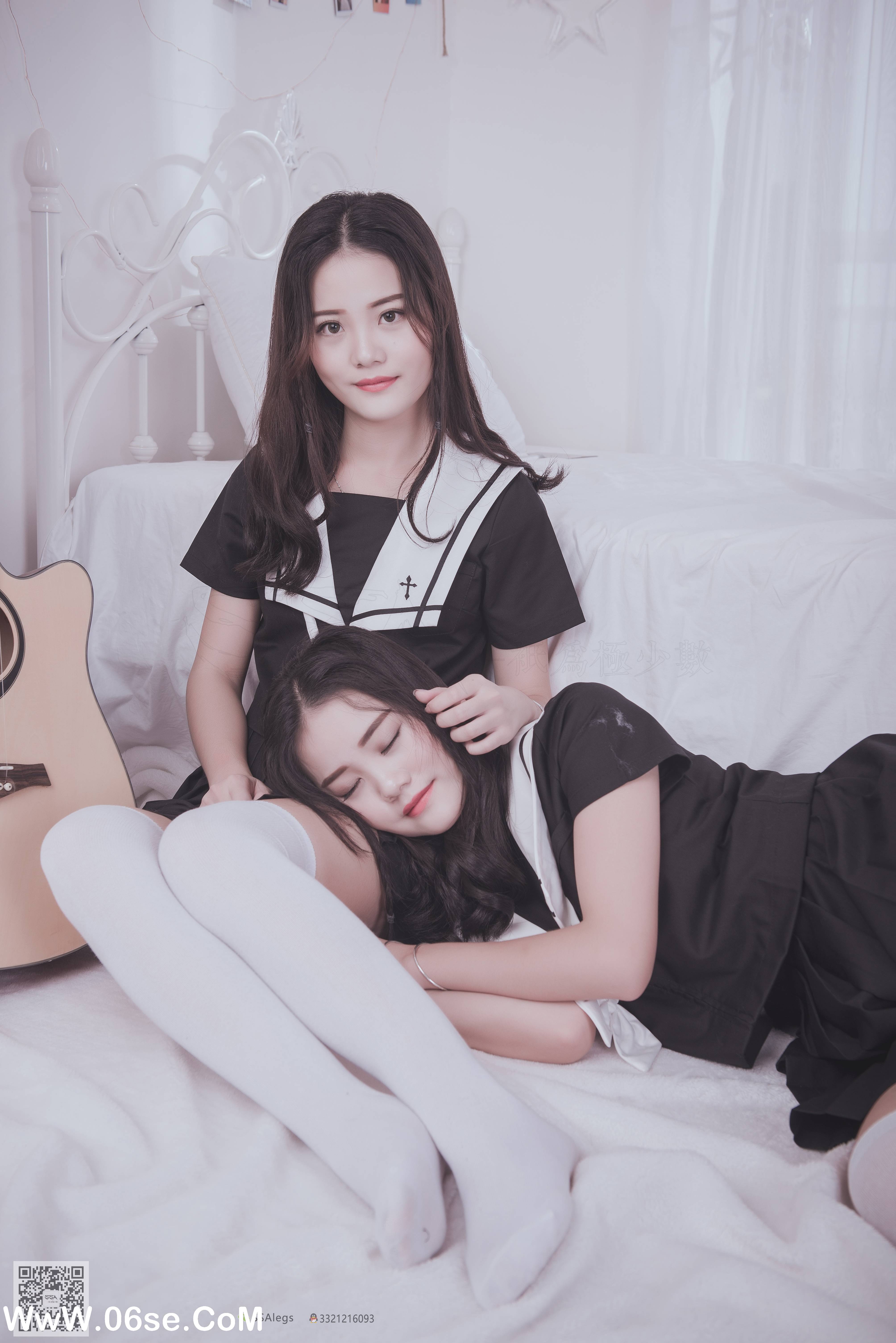 图片[50]-[SSA丝社] NO.028 青青姐妹 姐妹花的JK情[85P928M]-六色网