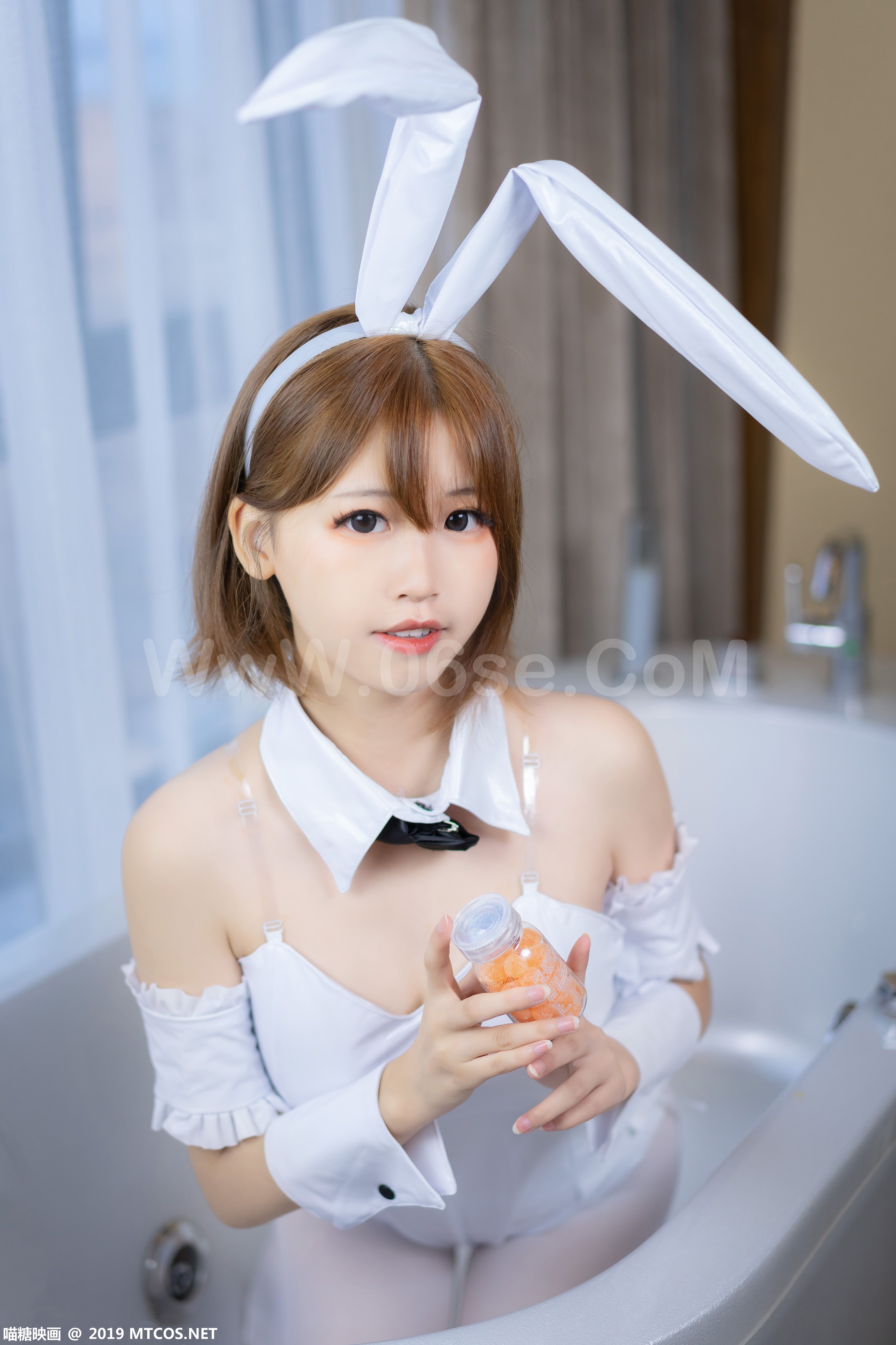 [MTCos] 喵糖映画 Vol.041 白色兔女郎-六色网-六色网
