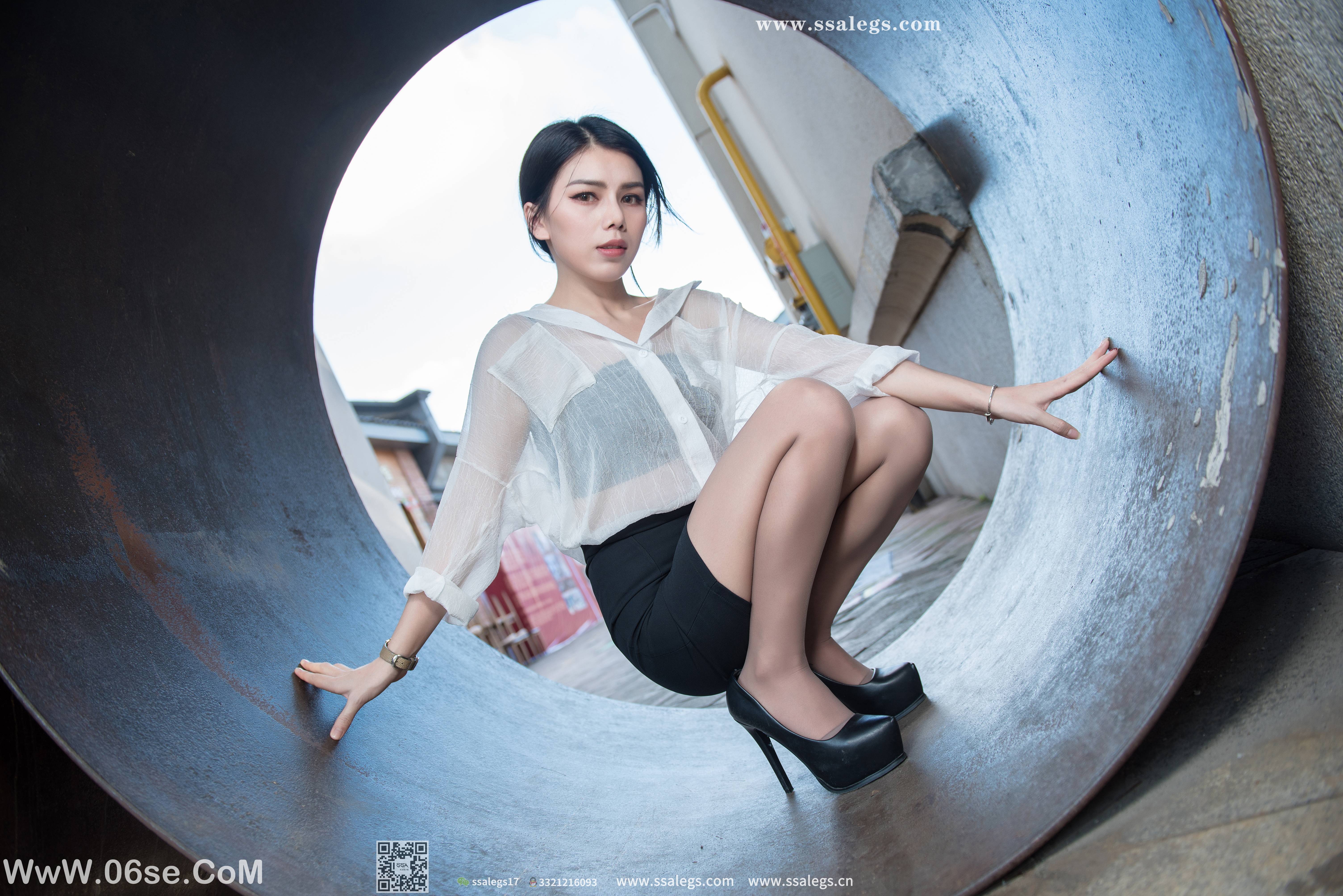 图片[23]-[SSA丝社] NO.021 混血美女芷沫浪漫咖啡色丝袜街拍[99P1.26G]-六色网