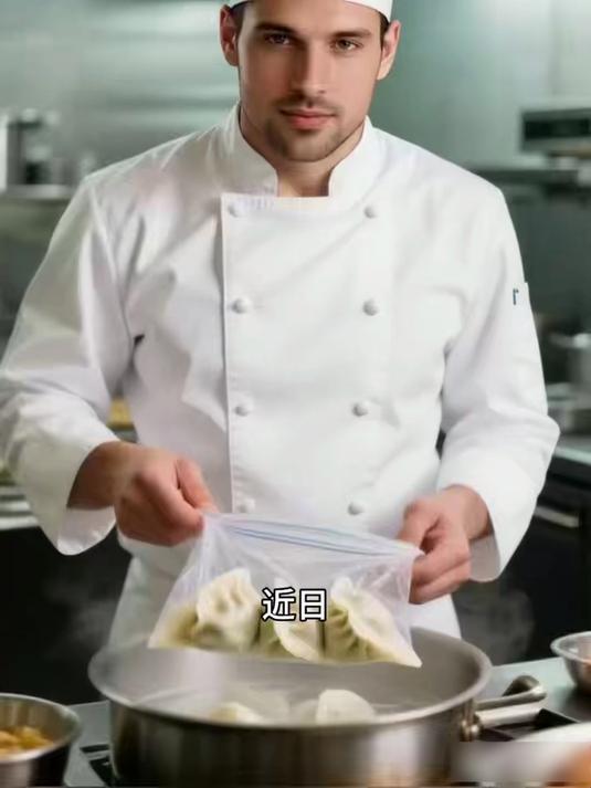 看傻眼！食客直击：餐馆厨师煮饺子竟连塑料包装袋一起下锅