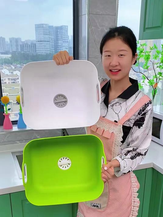 家里一定要有一个这样大号的沥水盆不管是洗菜还是洗碗都很方便