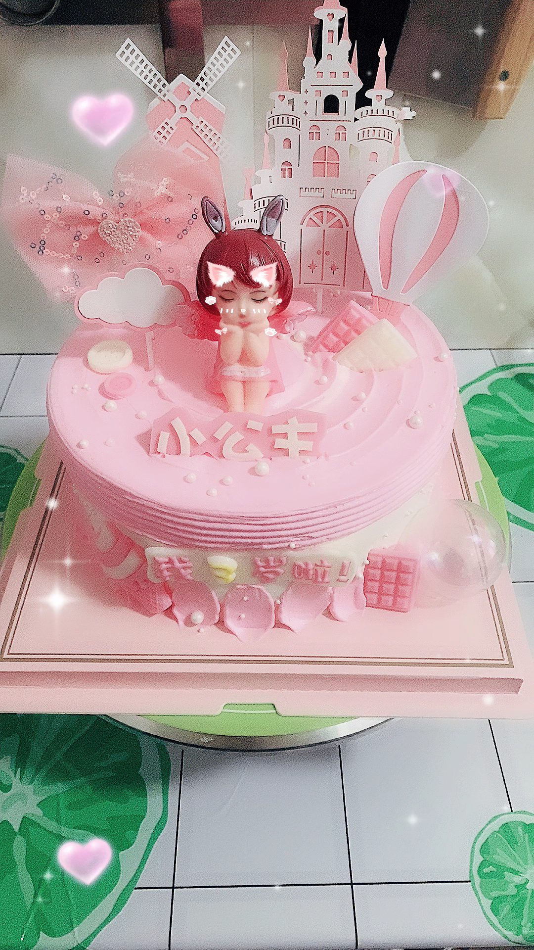 可爱公主蛋糕!小女孩的最爱!
