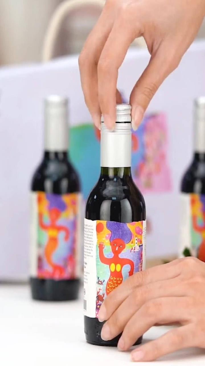 智利傲鱼爱海系列干红葡萄酒aoyo原瓶原装进口红酒女士晚安小酒整箱