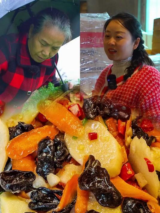 婆婆,今天做了我只爱吃的山药炒木耳 #美食卷王挑战赛