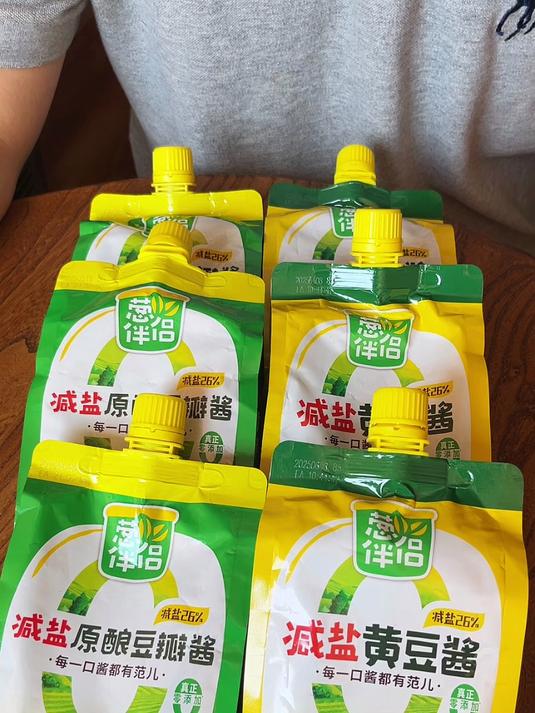 葱伴侣新出的减盐黄豆酱真的很不错