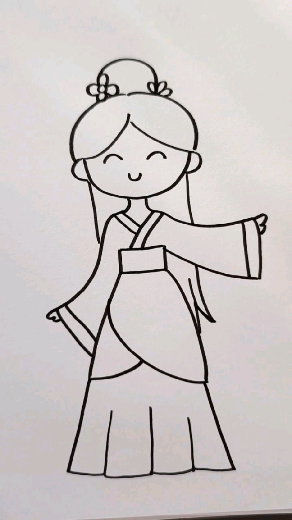 古风小女孩简笔画
