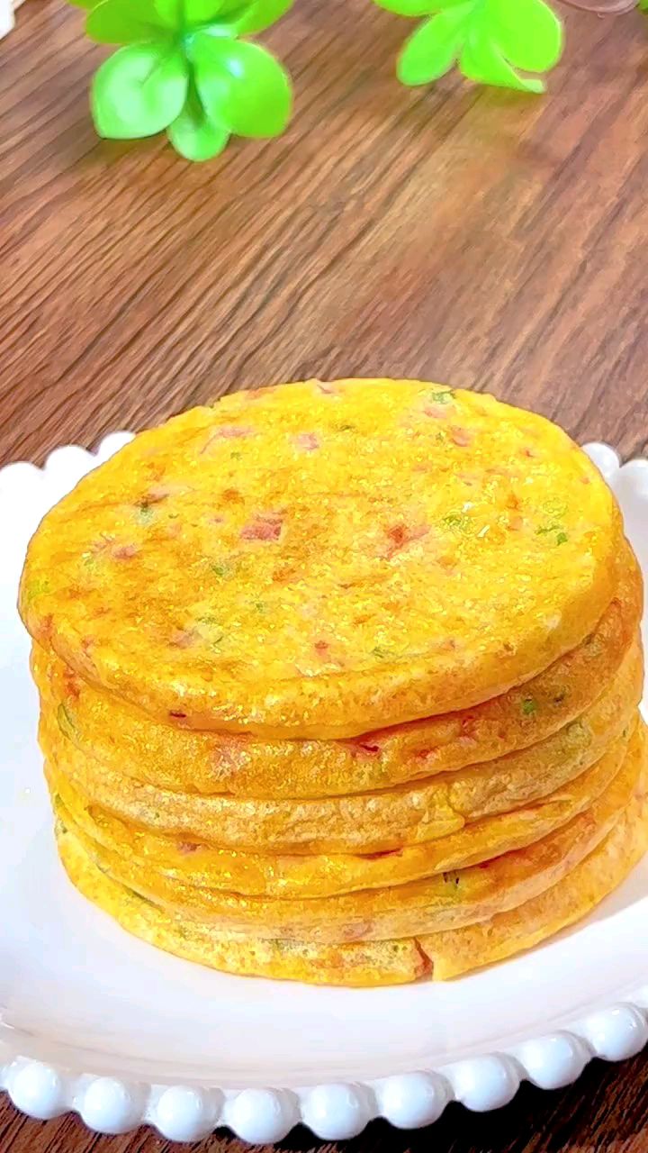 分享儿童美食西红柿鸡蛋饼做法