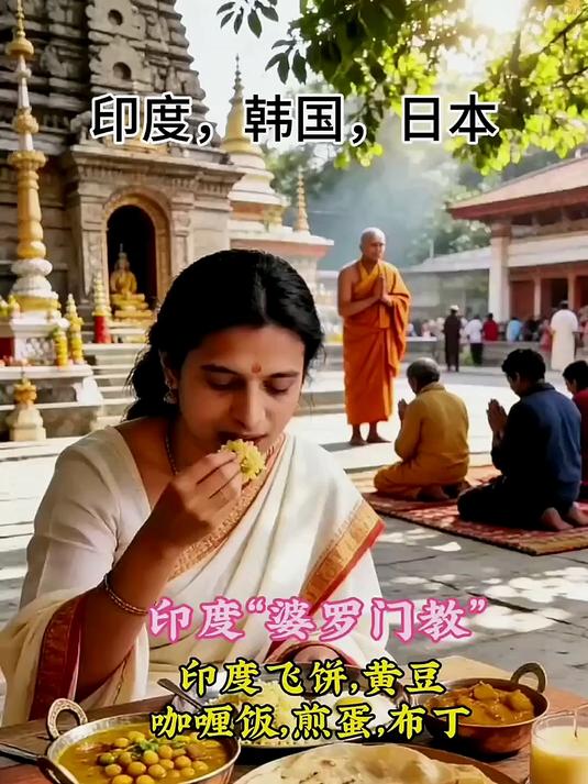 印度韩国日本三个不同国家的人们饮食差异