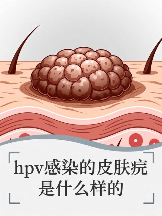 hpv感染的皮肤疣是什么样的 #健康扬帆季#