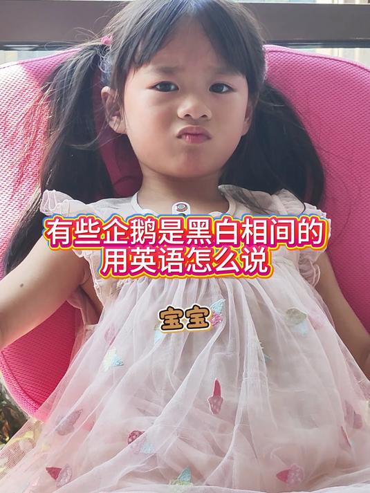 有些企鹅是黑白相间的,用英语怎么说?