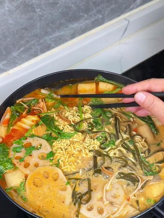 自己在家做的麻辣烫,干净卫生