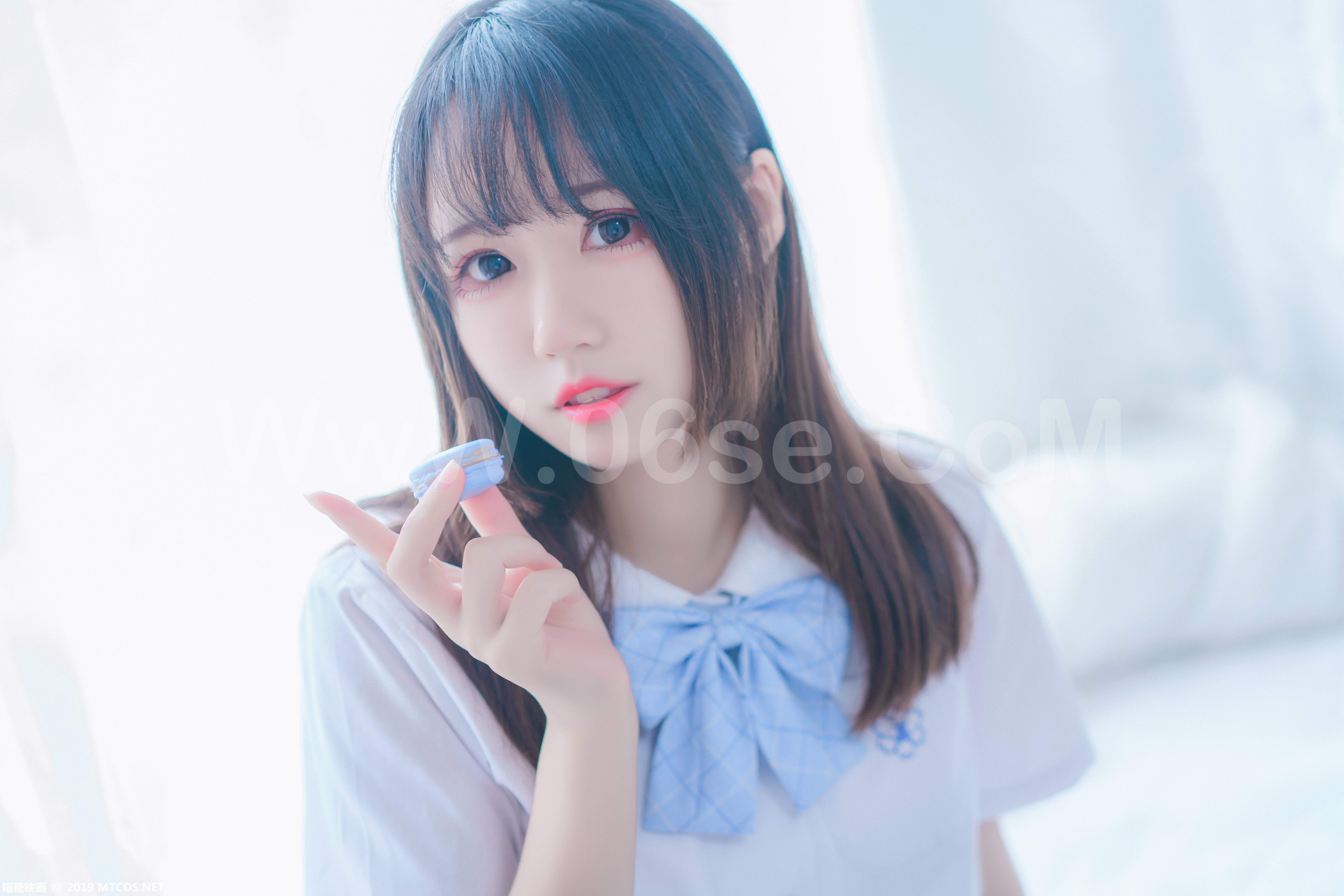 图片[3]-[MTCos] 喵糖映画 Vol.019 蓝白梦幻少女-六色网