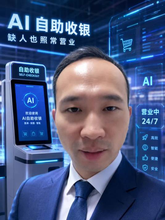 AI自助收银，缺人也照常营业