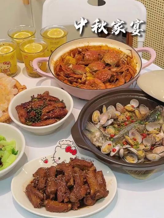 中秋家宴学会这几道菜惊艳全场!做了小朋友爱吃的花花薯片!