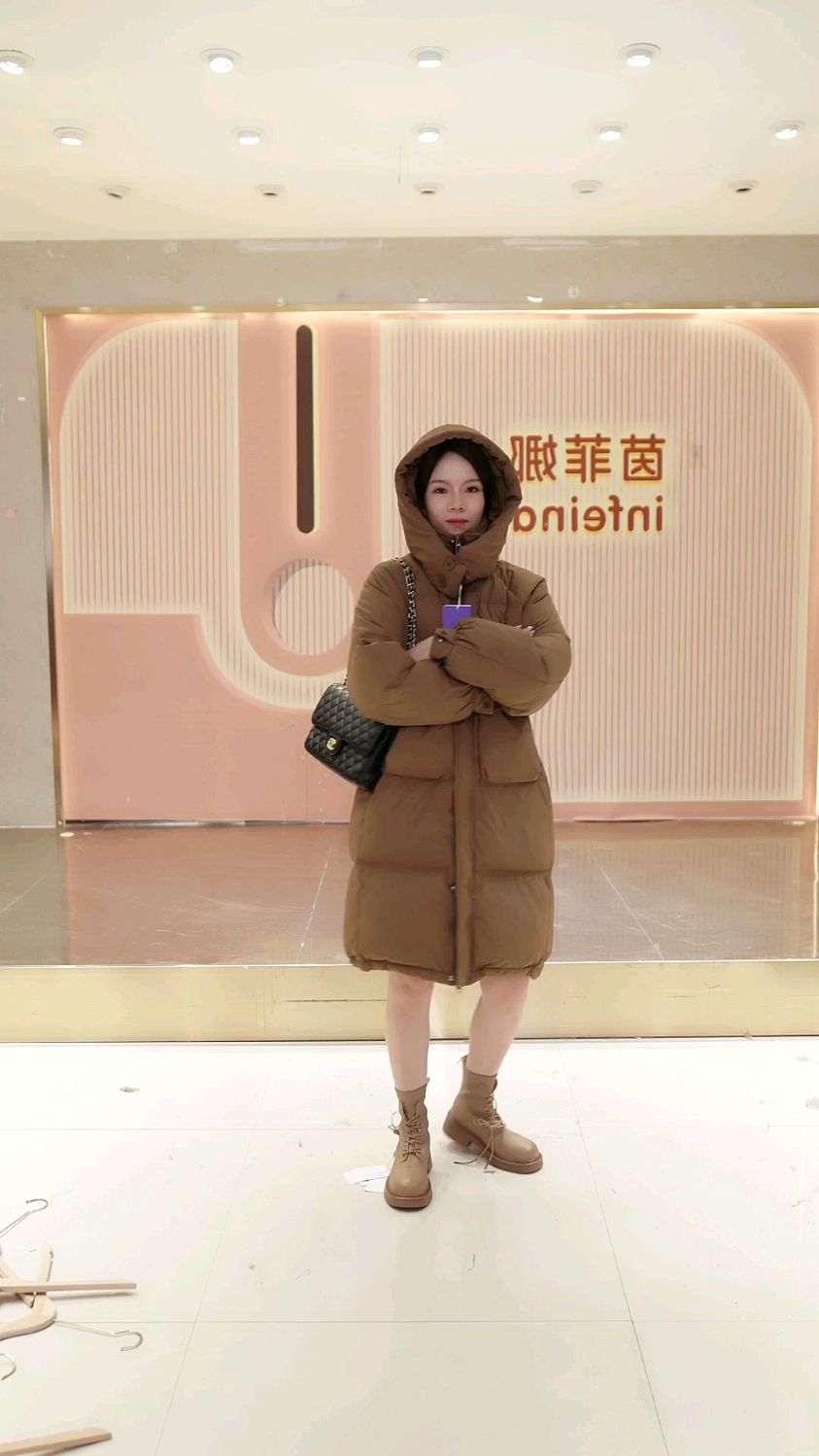 长款羽绒服女韩版加厚过膝宽松小众韩系面包服百搭外套