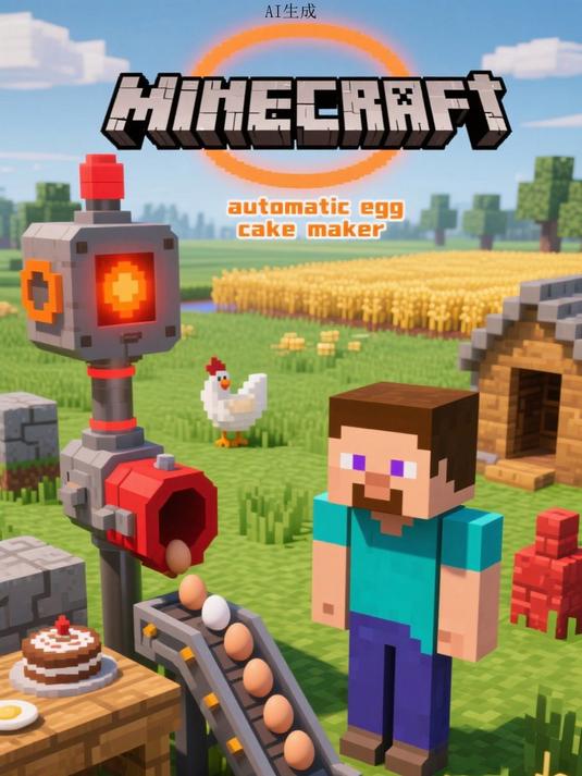 《我的世界》自动蛋糕机 原料一键合成 游戏乐趣升级