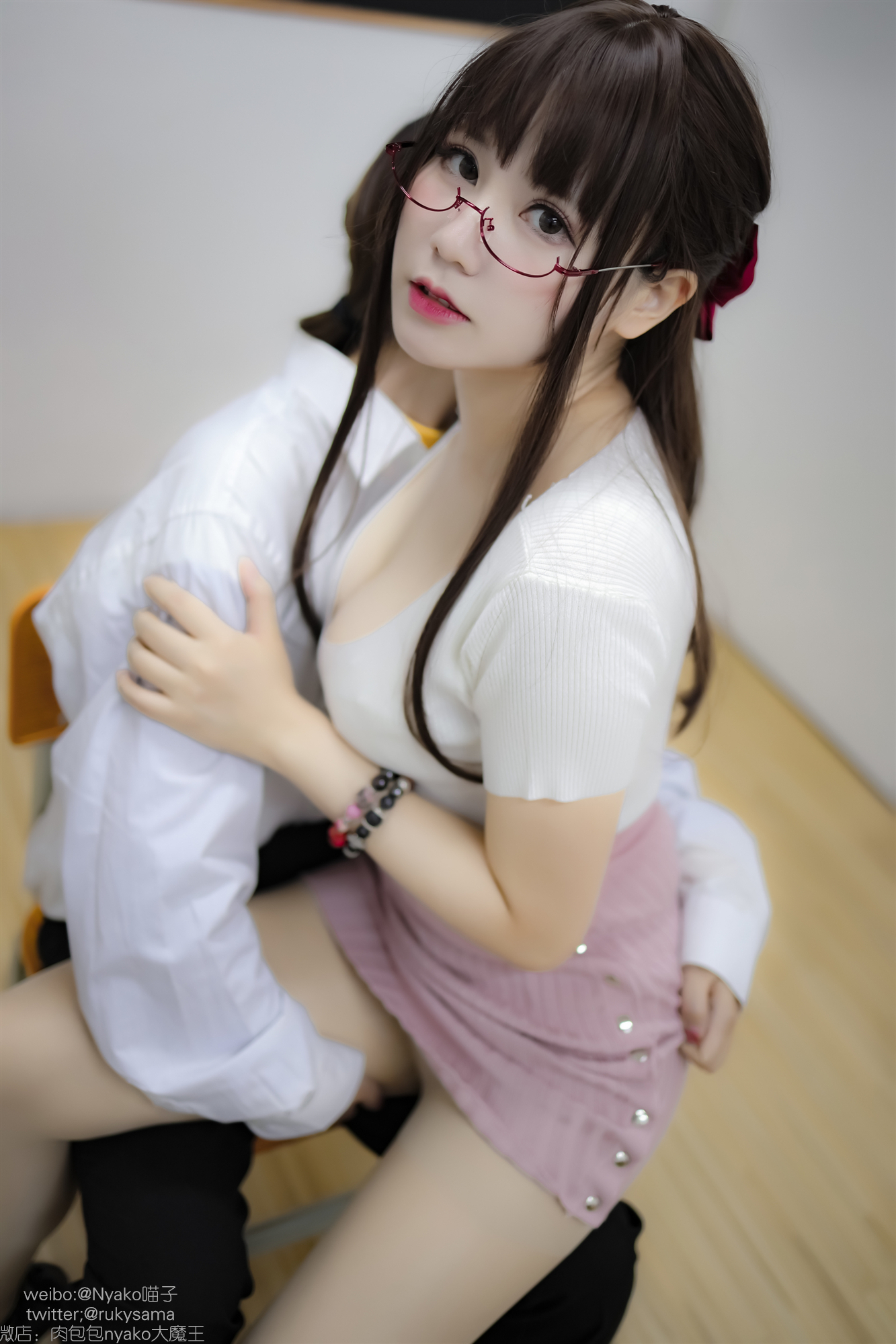 图片[27]-Nyako喵子 NO.010 – 欲求不满的老师[122P221M]-六色网
