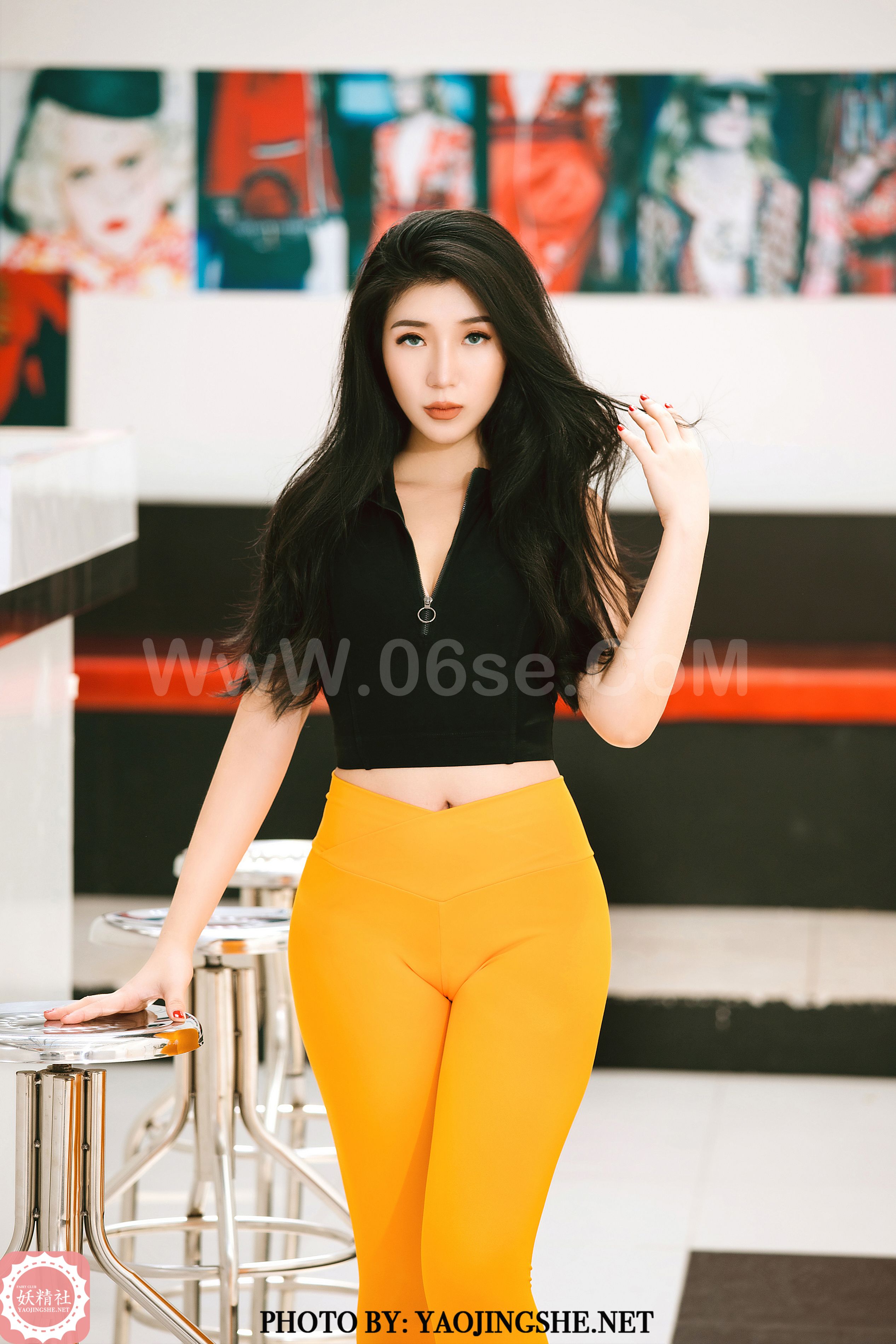 图片[4]-[YaoJingShe 妖精社] V2012《秋韵-健身蜜桃》[30P-201MB]-六色网