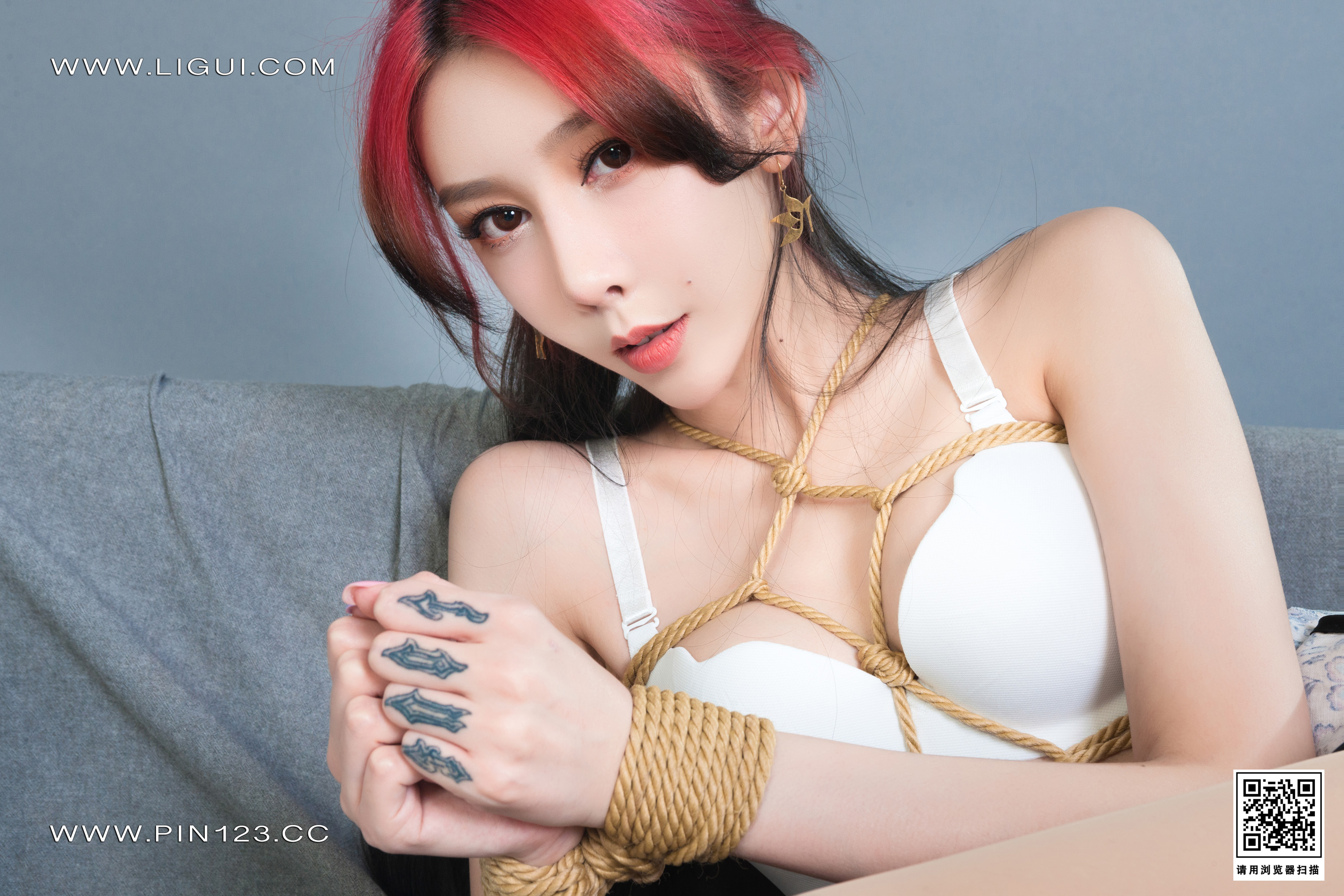 图片[56]-[Ligui丽柜] 2022.06.24《龟甲缚欲兔》小兔-六色网