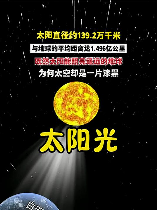 太阳直径约139.2万千米,与地球的平均距离达1.496亿公里 既然太阳能照亮遥远的地球 
