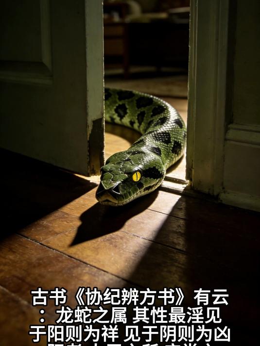 蛇进家门凶吉如何?老道解惑:是旺宅是凶宅,要看是否这3种长虫