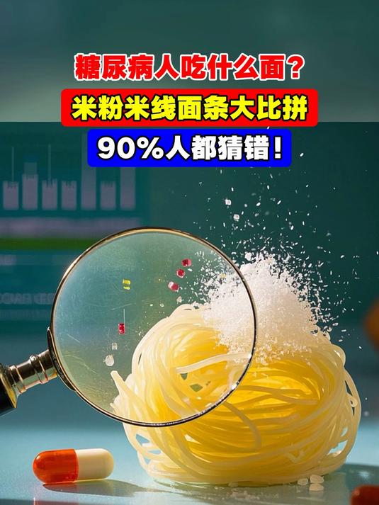 糖尿病人吃什么面?米粉米线面条大比拼,90%人都猜错!