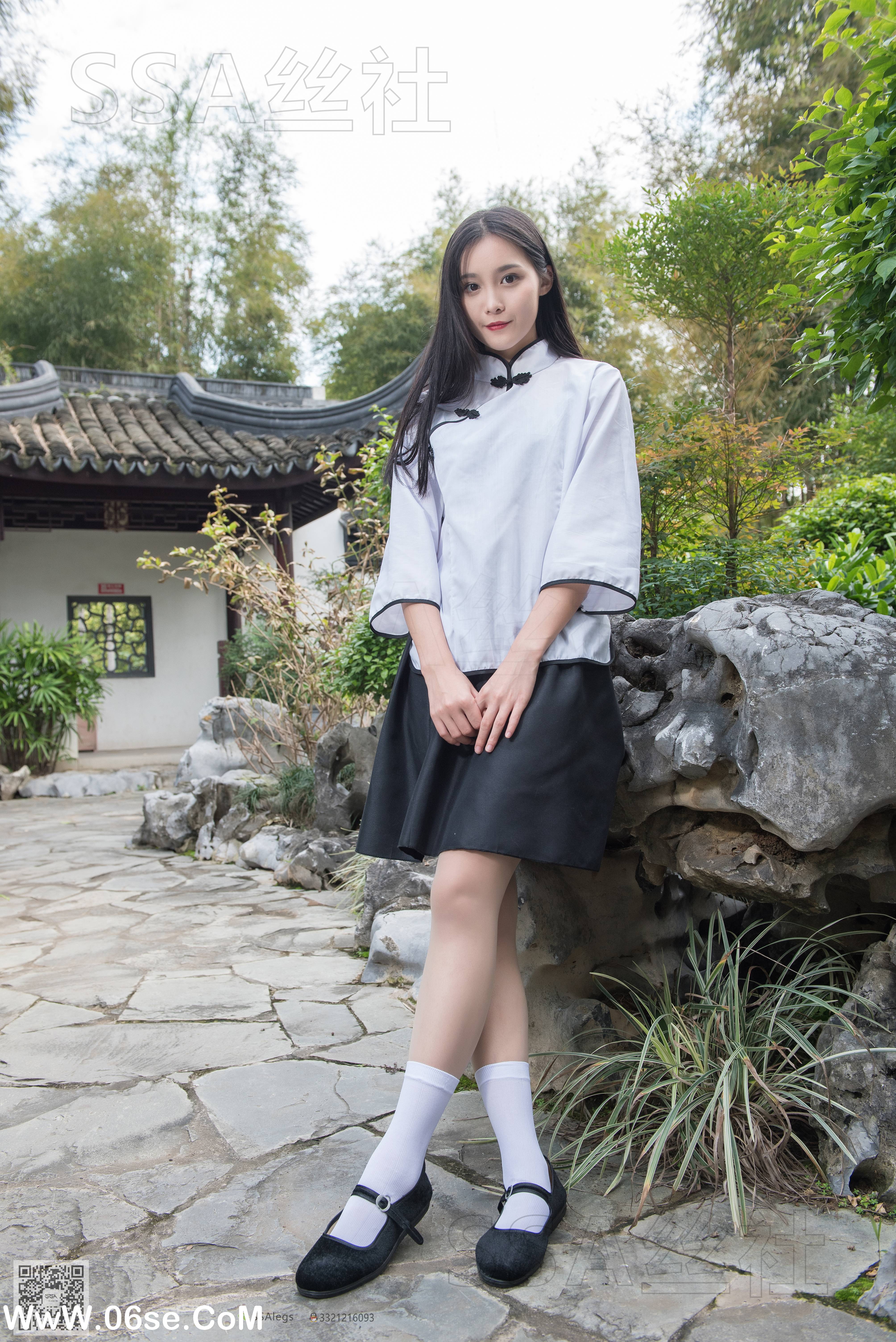 图片[65]-[SSA丝社] NO.068 君君 民国学妹肉丝白袜[120P1.85G]-六色网