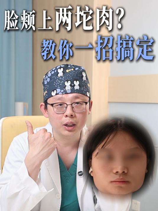 终于知道脸上这两坨突出的肉怎么瘦了