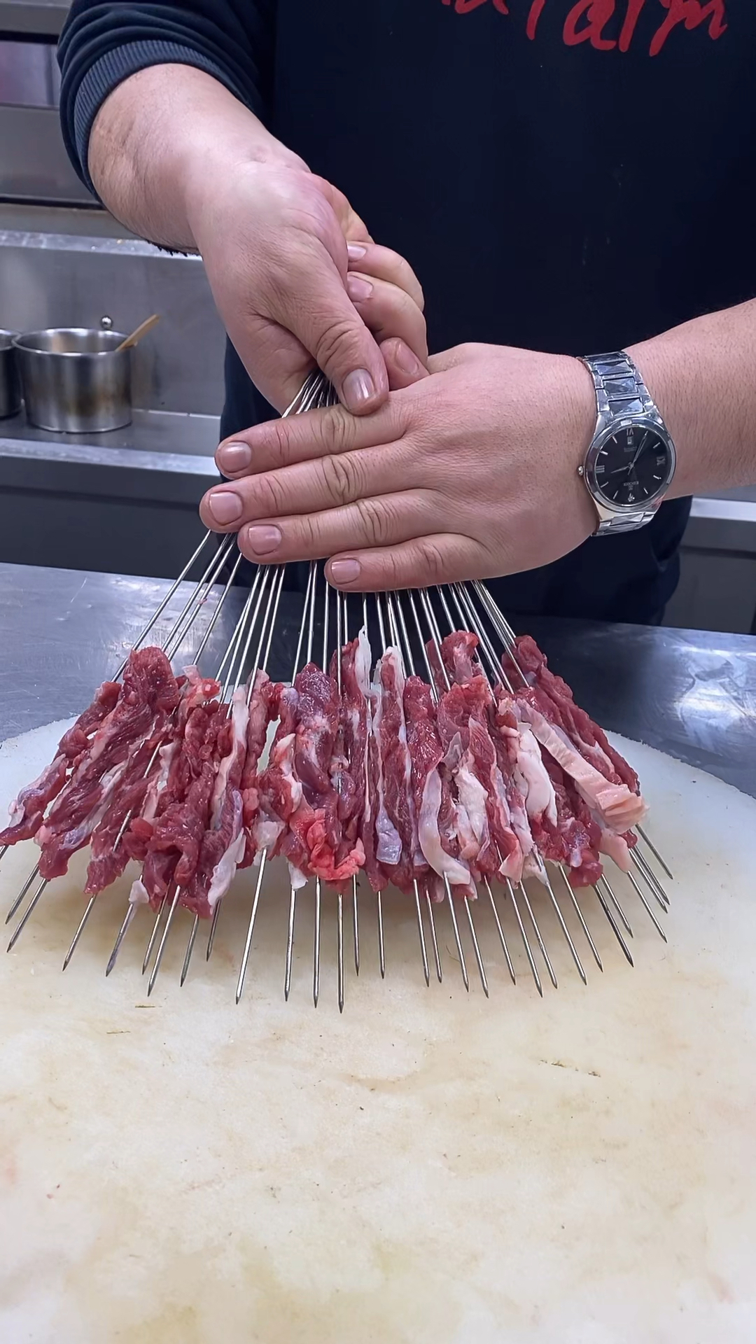 生烤牛肉串香