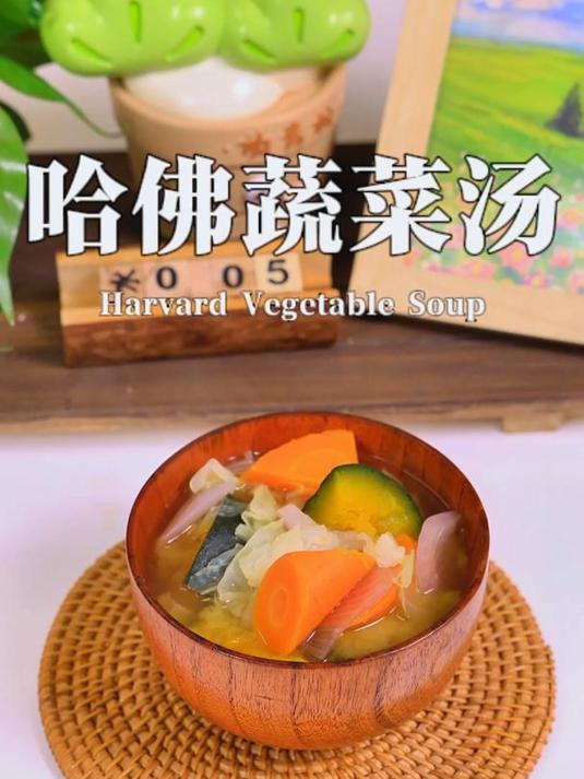 哈佛蔬菜汤,建议大家都吃着试试