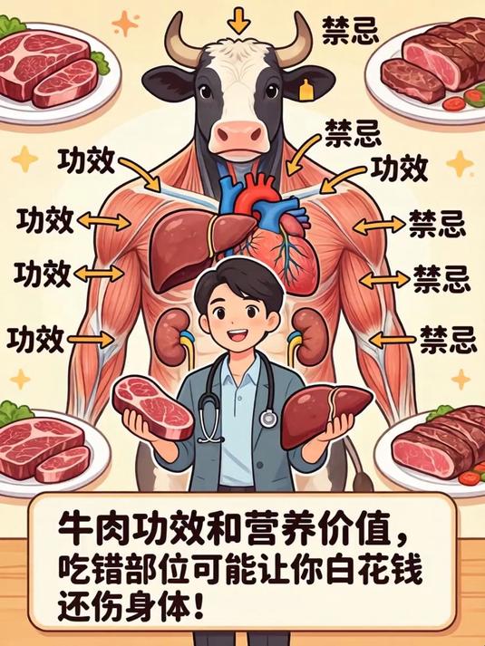 牛肉功效和营养价值，吃错部位可能让你白花钱还伤身体！