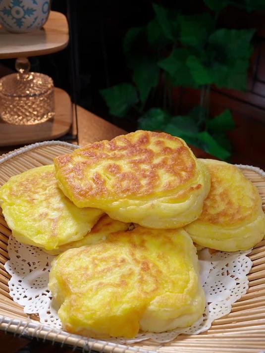 早上做发面饼太好吃了