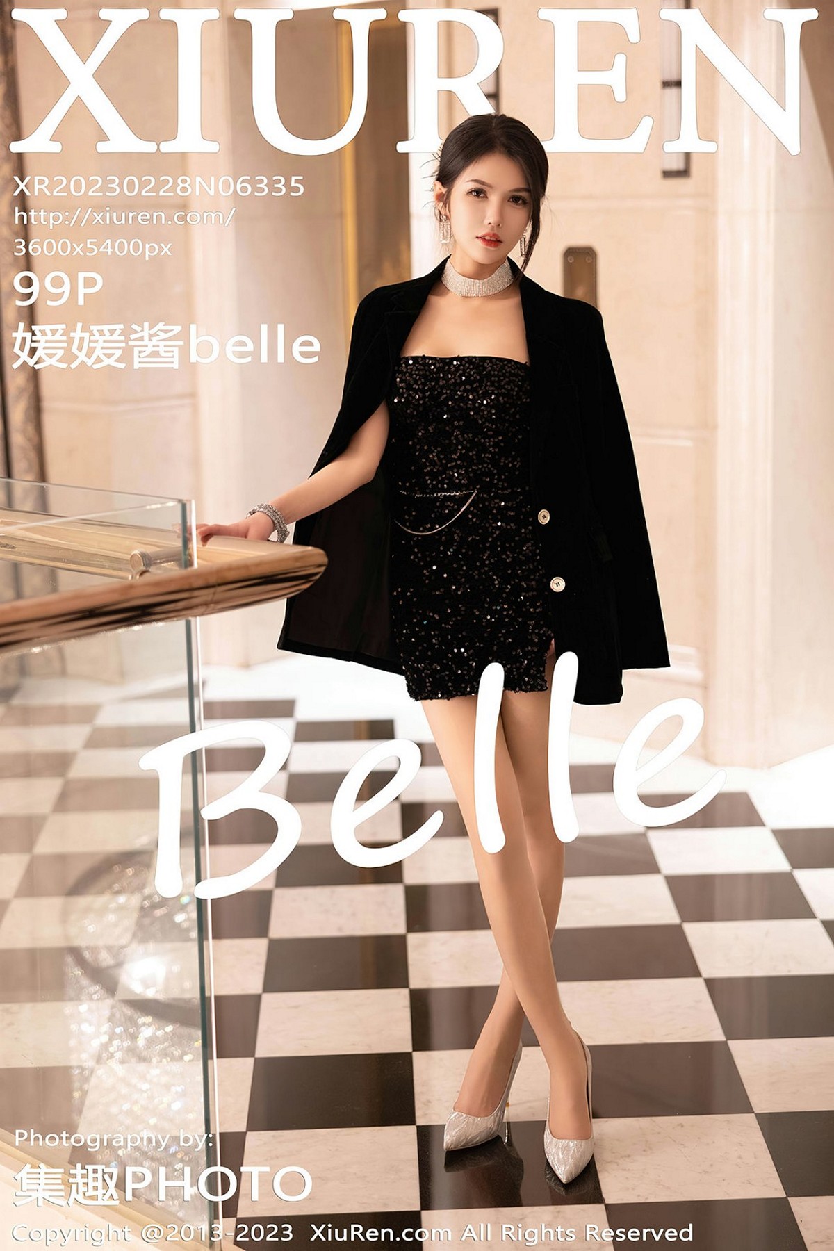 【XiuRen秀人網】2023.02.28 Vol.6335 媛媛醬belle【99P】-六色网-六色网