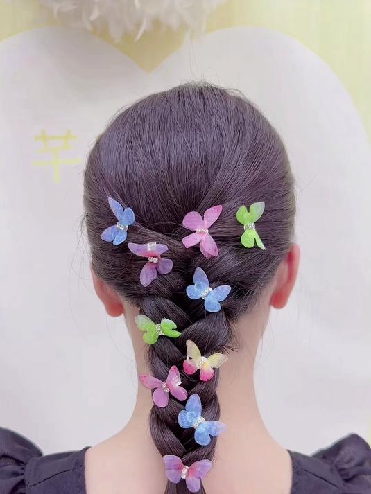 夏日蝴蝶鱼骨辫编发教程