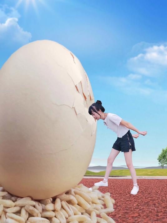 小小鸡蛋这样拍创意照片 也太好玩了吧!