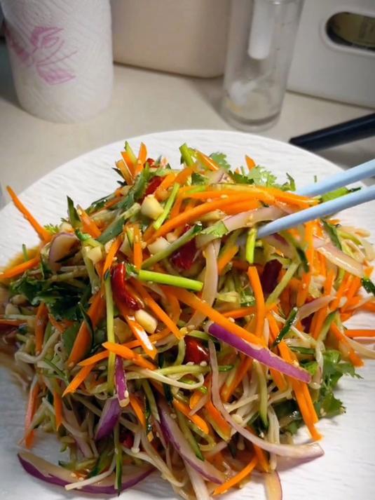 这才是凉拌三色最简单的做法