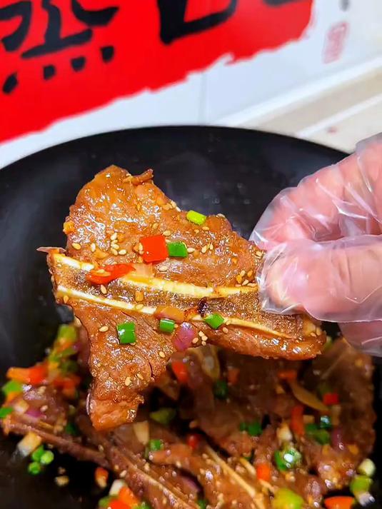 冻品先生 安井 手抓扇子骨 808g 1包 原切腌制猪肋骨 空气炸锅食材