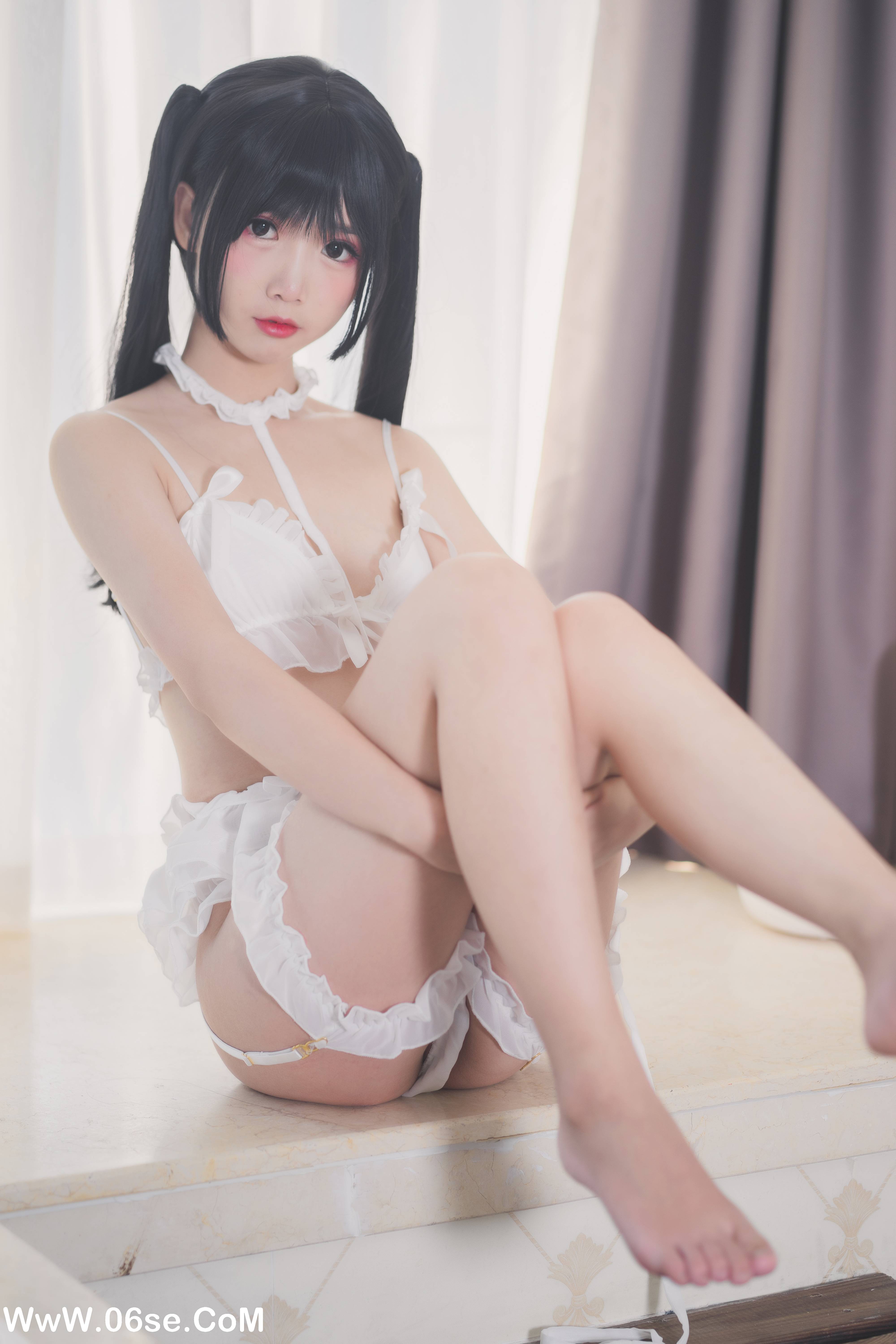 图片[3]-Coser面饼仙儿 NO.016 – 脑内少女 白内衣[17P171M]-六色网
