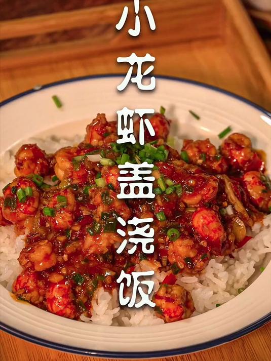 米饭五个灵魂伴侣，第一种，小龙虾盖浇饭，口感麻辣，爽