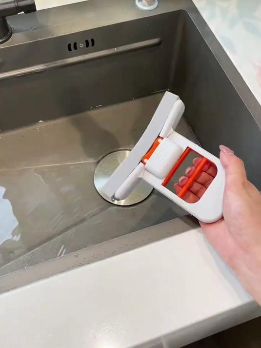 这种迷你海绵拖把我还是第一次见！用打扫卫生手都不用沾水了！