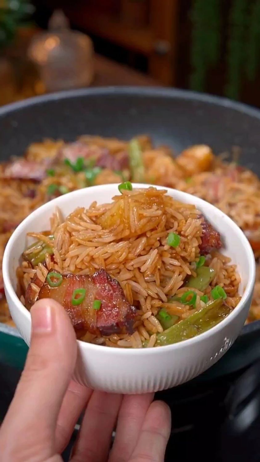 豆角焖饭的家常做法