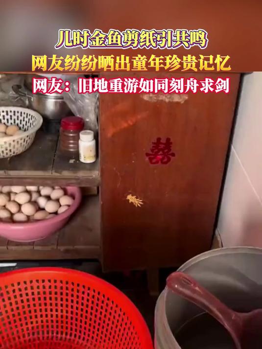 儿时金鱼剪纸引共鸣网友纷纷晒出童年珍贵记忆网友:旧地重游如同刻舟求剑
