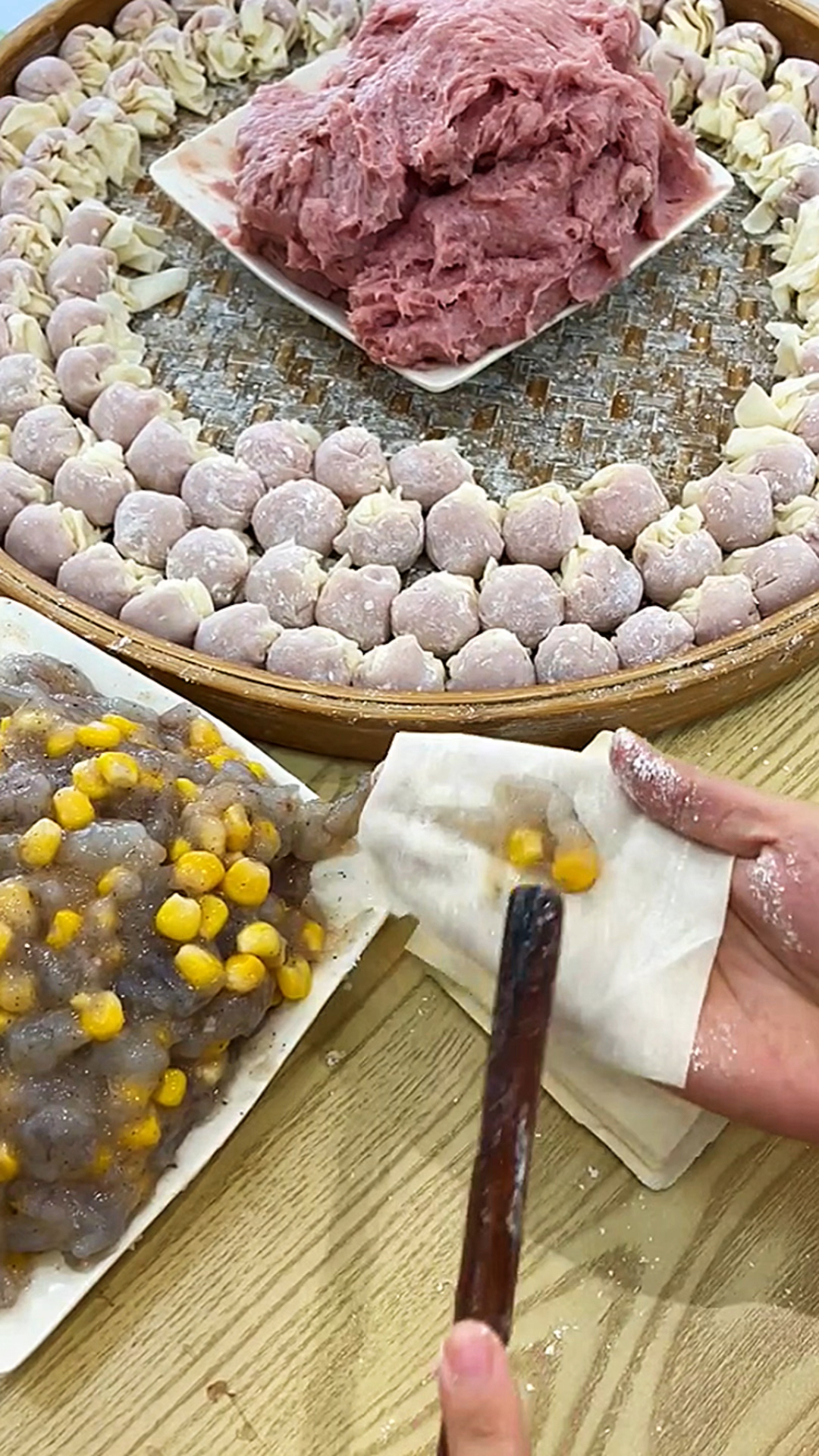 薄皮大馅馄炖快速包法
