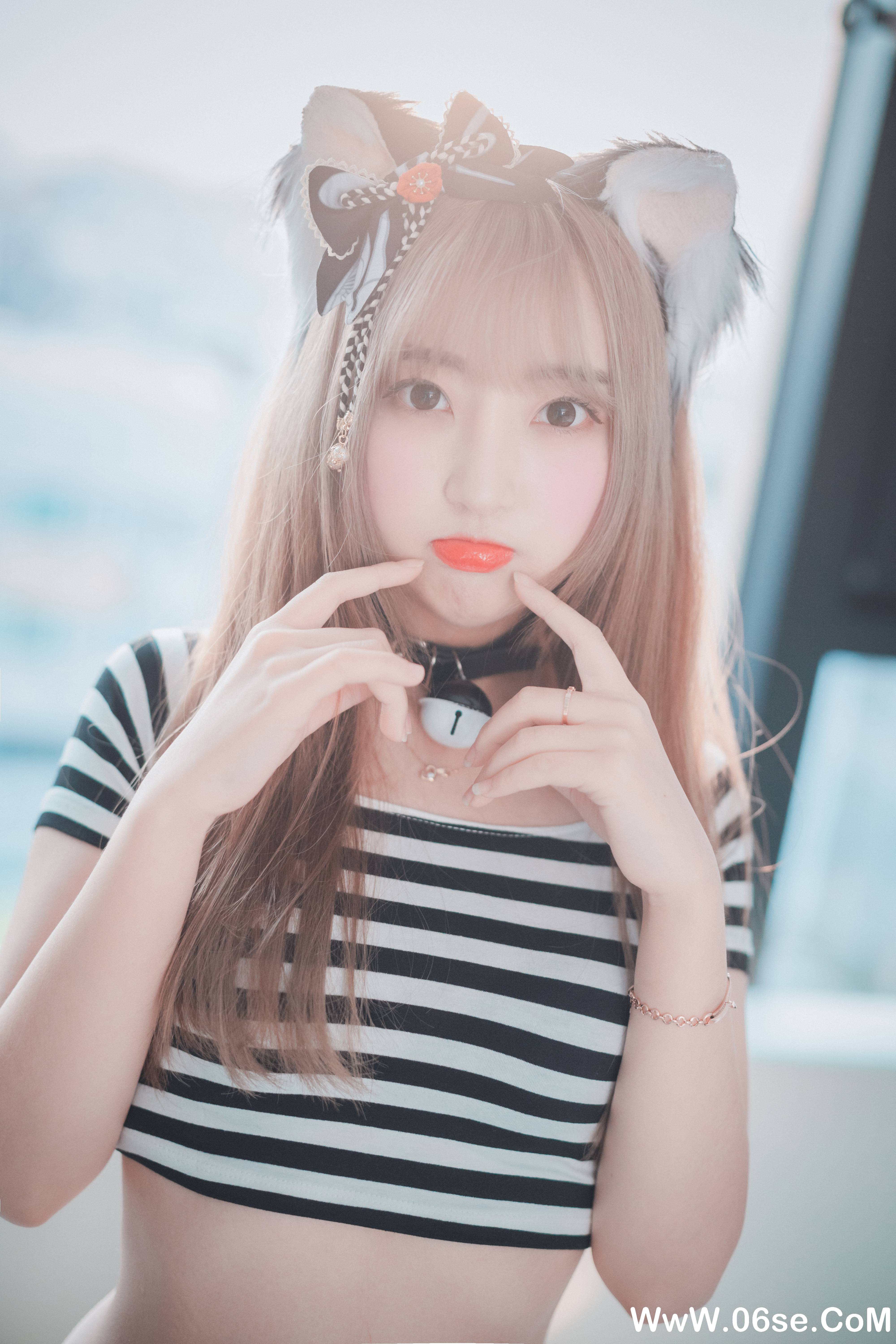 图片[11]-DJAWA – NO.027 Catgirl in Stripes [91P814M]-六色网