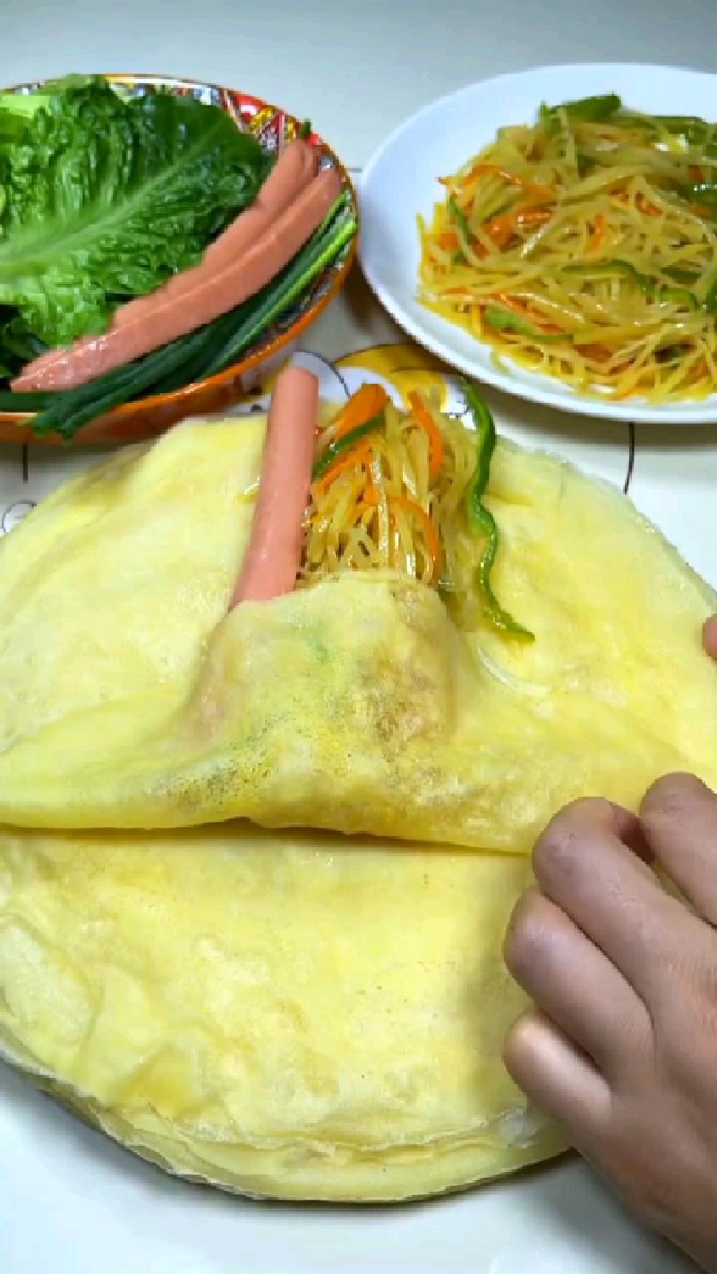玉米面煎饼的做法