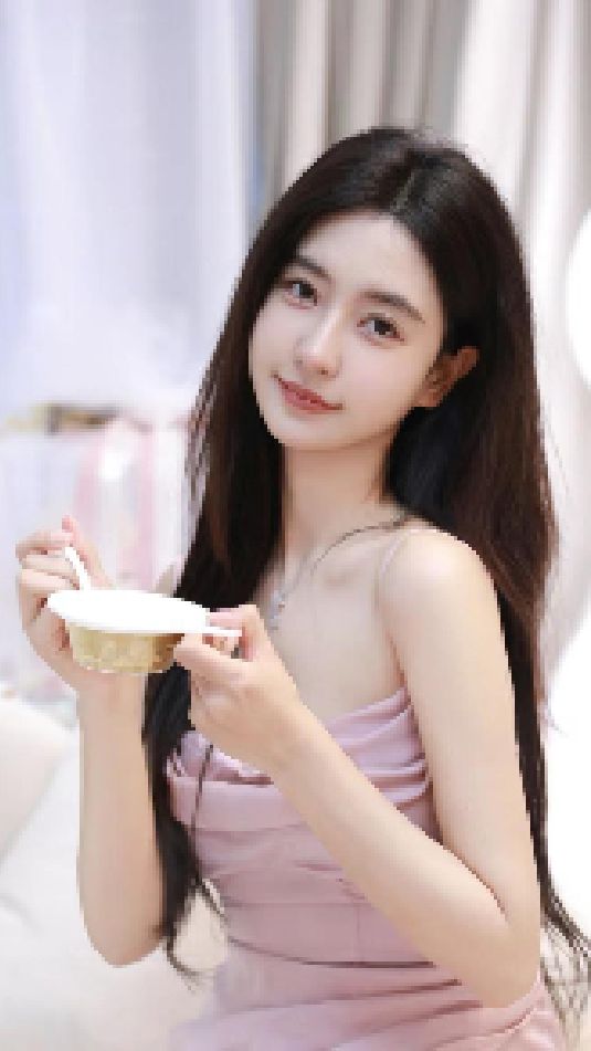 喝奶茶的奶茶妹妹