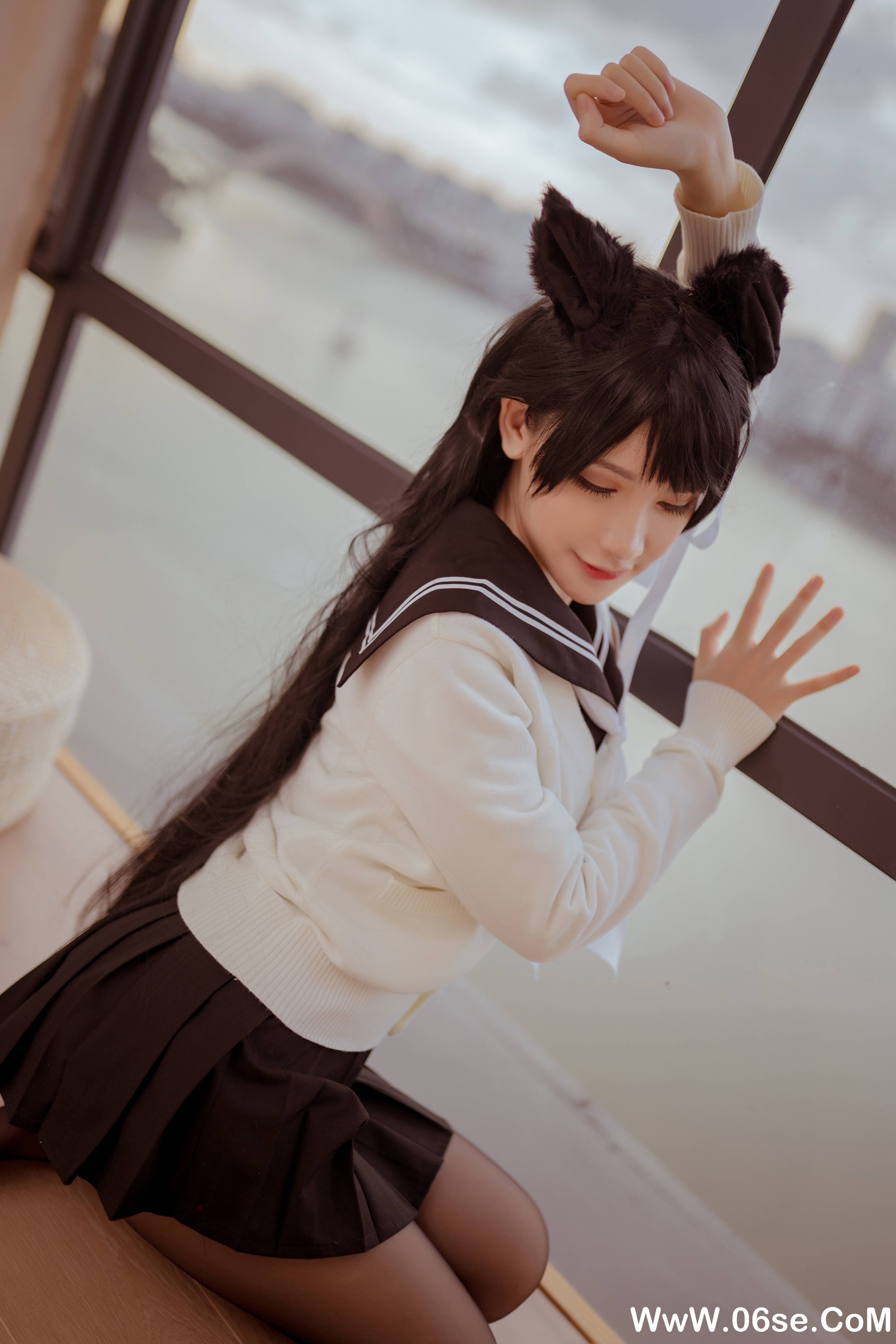 图片[7]-前羽 NO.008 — 小野妹子w 校服 [28P250M]-六色网