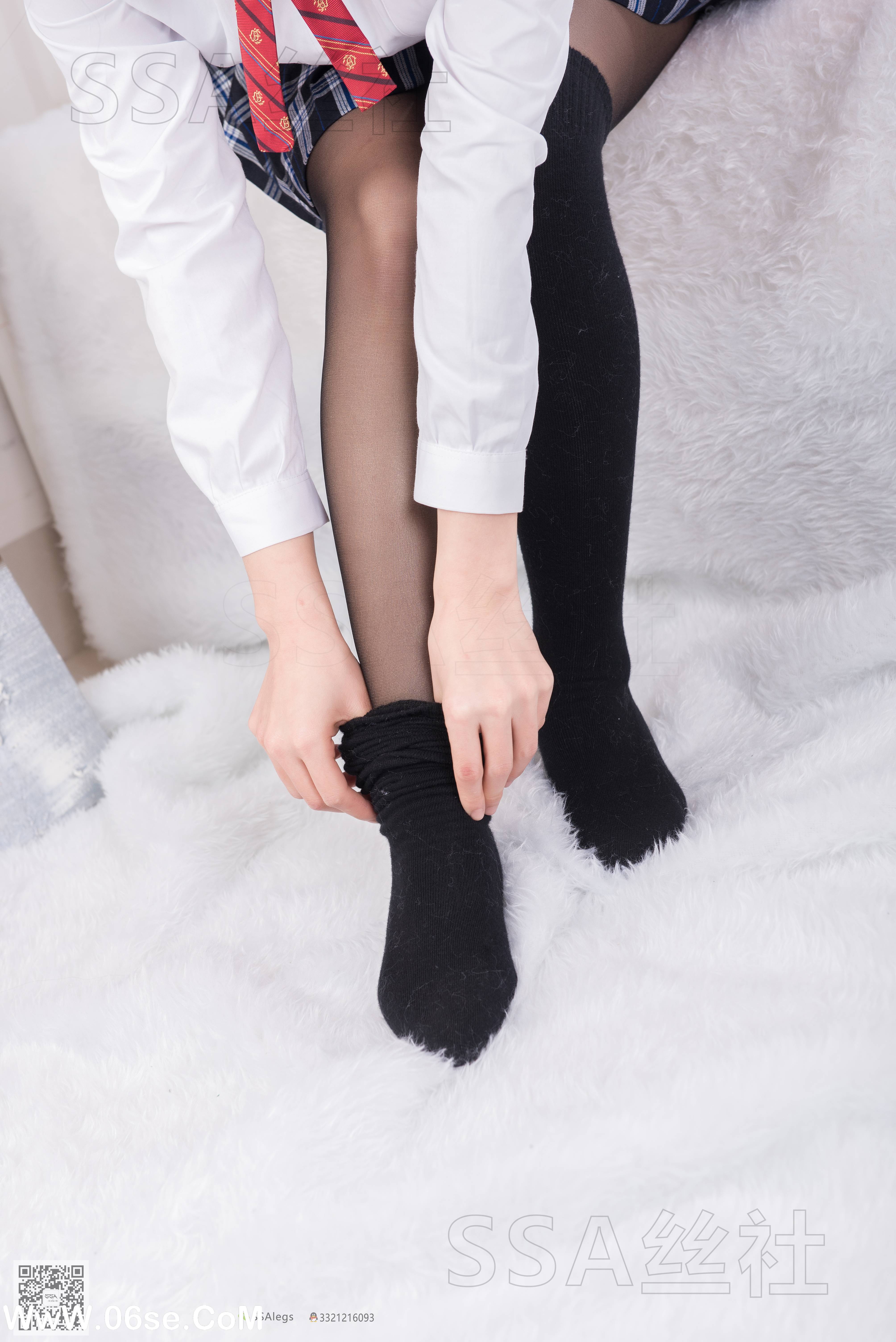 图片[31]-[SSA丝社] NO.073 萱萱 JK制服黑丝写真集[122P1.41G]-六色网