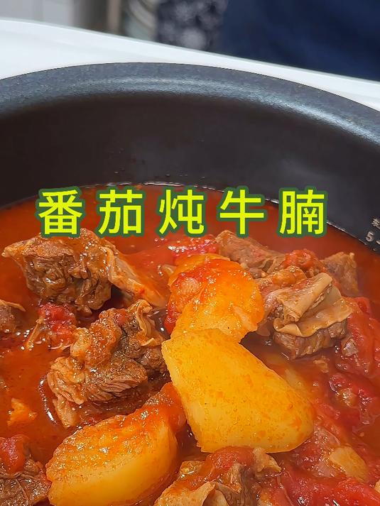 邪修做菜就是省心,只要有个电饭煲就能做出软烂酸甜的番茄炖牛腩